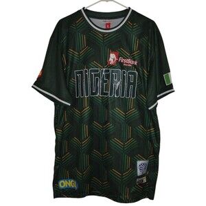 Nigeria Intl. Team Men's Jersey Headgear Classics 1990 World Cup Soccer NWT
